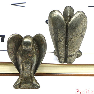 Lucky Angel Figurine Natural Stone And Crystals