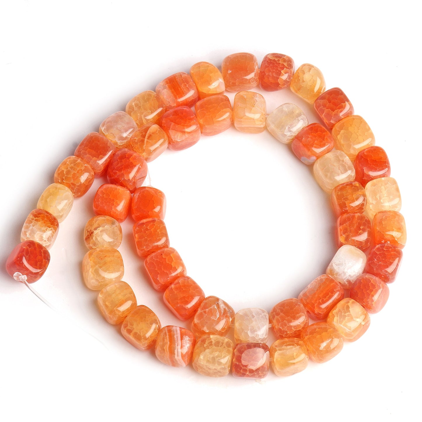 Natural Stone Agate Jade Cube Square Bead