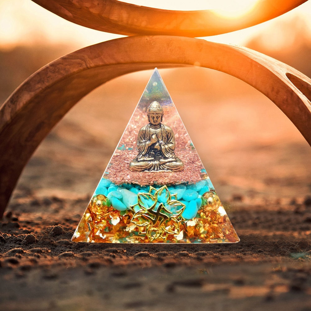 Orgonite Pyramid Crystals Natural Stone Orgone