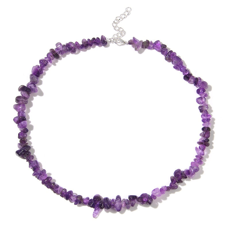 Natural Chip Stone Beads Necklaces For Women