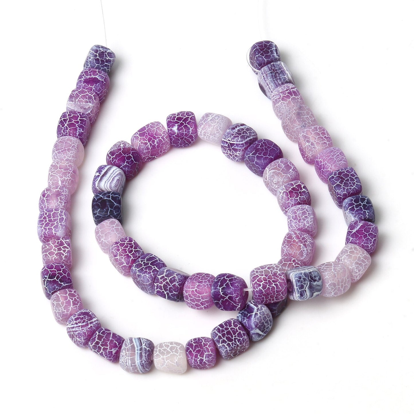 Natural Stone Agate Jade Cube Square Bead