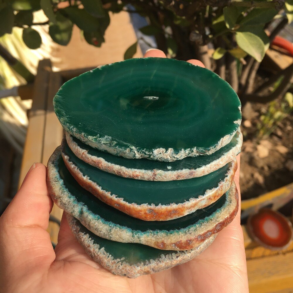 Beautiful Natural Green Agate Gasket