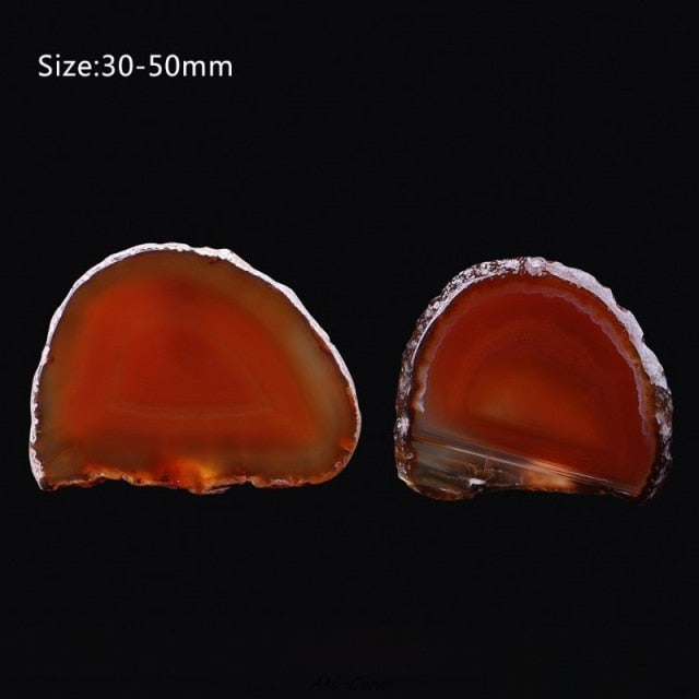 Natural Agate Geode Polished Crystal Slice Stone