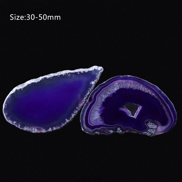 Natural Agate Geode Polished Crystal Slice Stone