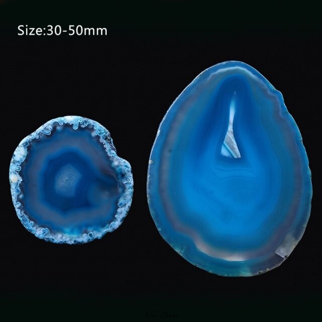 Natural Agate Geode Polished Crystal Slice Stone