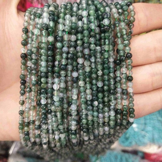 Natural Stone Round Beads Pink Quartz Amethysts