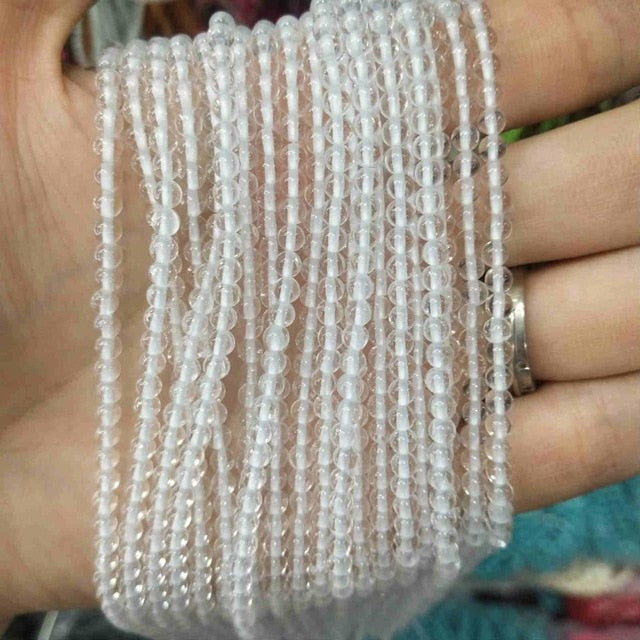 Natural Stone Round Beads Pink Quartz Amethysts