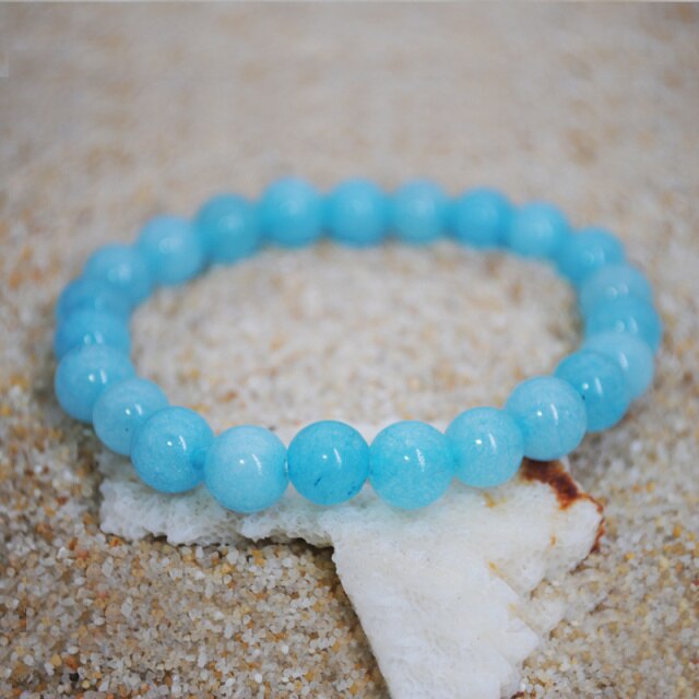 Natural Stone Beads Bracelet Amethyst Rose Quartz