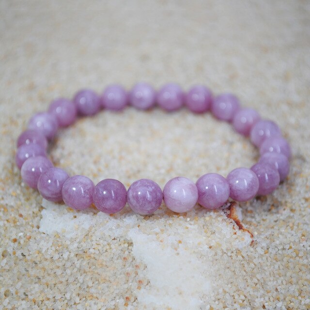 Natural Stone Beads Bracelet Amethyst Rose Quartz