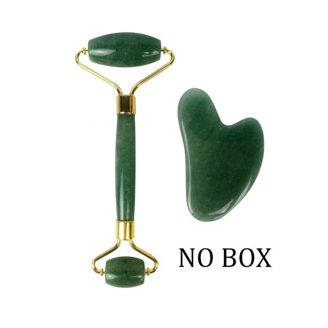Face Massage Jade Roller Rose Slimmer Lift Wrinkle