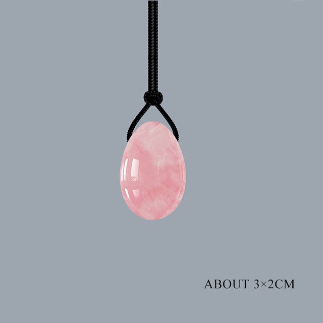 Natural Rose Quartz Yoni Egg Set Obsidian Kegel