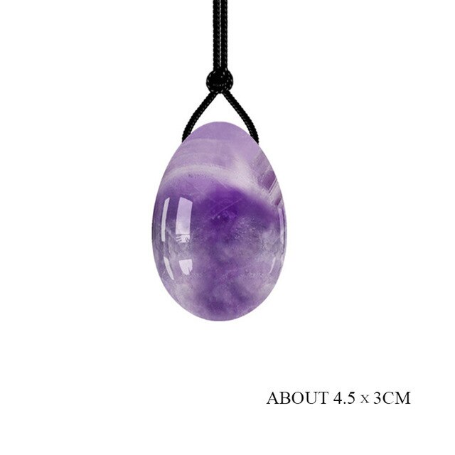 Natural Rose Quartz Yoni Egg Set Obsidian Kegel