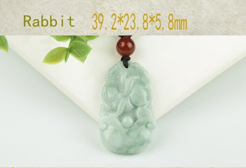 Burma Jadeite Pendant Hand Carved Lucky Amulet