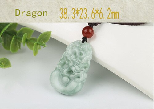 Burma Jadeite Pendant Hand Carved Lucky Amulet