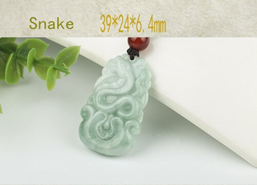 Burma Jadeite Pendant Hand Carved Lucky Amulet