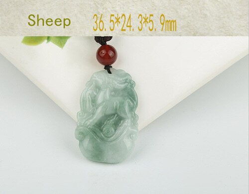 Burma Jadeite Pendant Hand Carved Lucky Amulet