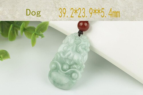 Burma Jadeite Pendant Hand Carved Lucky Amulet