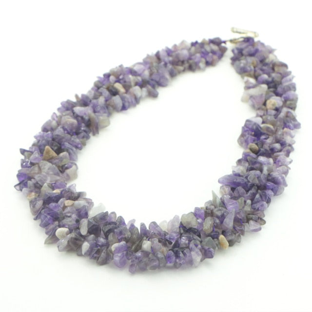 Natural Stone Necklace Irregular Red Coral