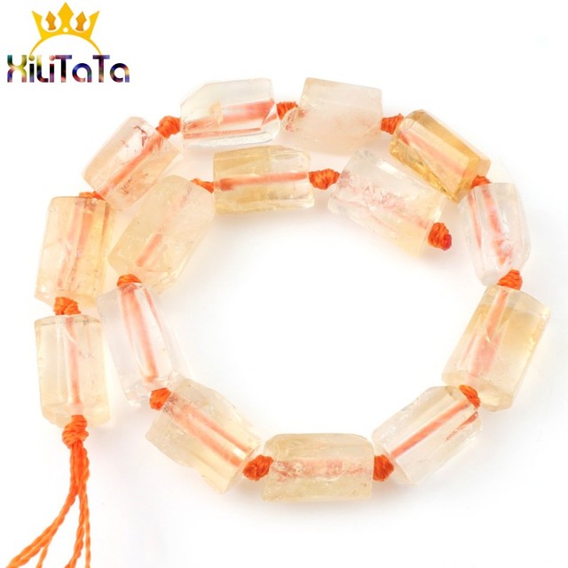 Aquamarina Jades Stone Cylinder Loose Beads