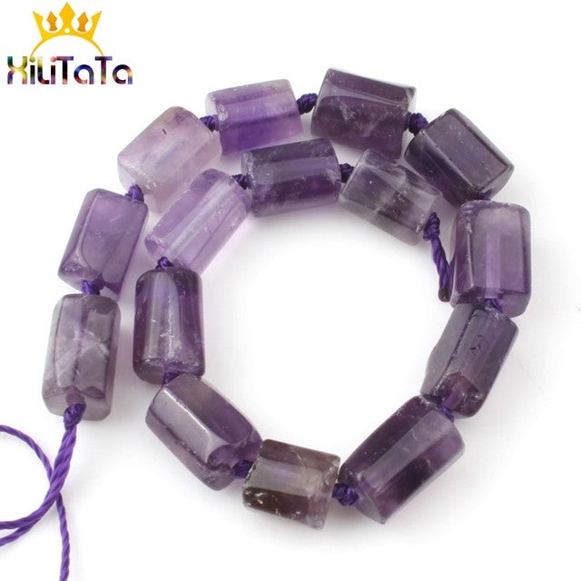 Aquamarina Jades Stone Cylinder Loose Beads