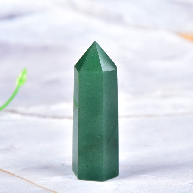 Natural Stones Crystal Point Wand Healing Stone