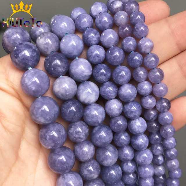 Natural Angelite Jades Stone Beads For Jewelry