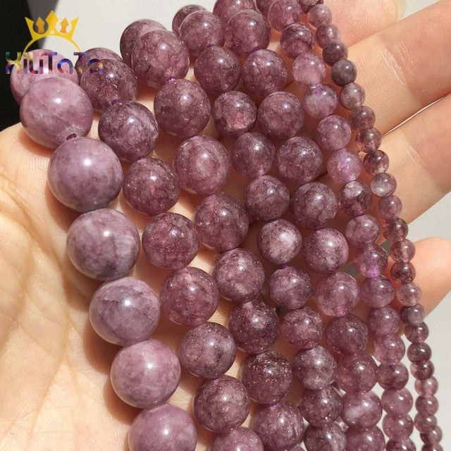 Natural Angelite Jades Stone Beads For Jewelry