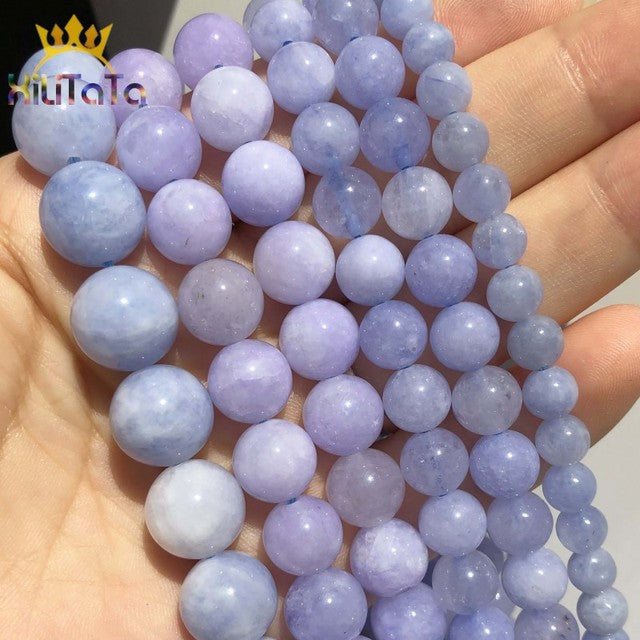 Natural Angelite Jades Stone Beads For Jewelry