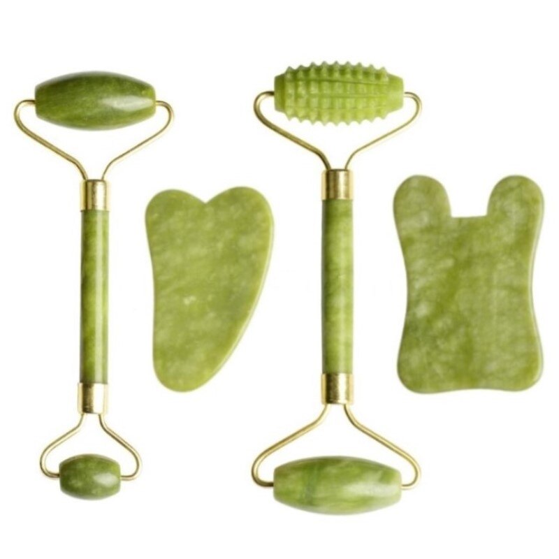Natural Jade Massage Roller Guasha Board SPA Scraper
