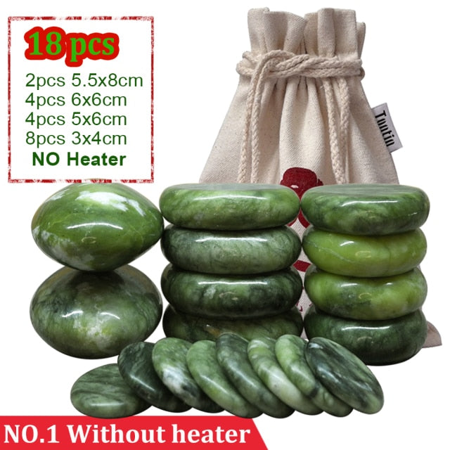 Jade glaze hot stone massage lava stone spa