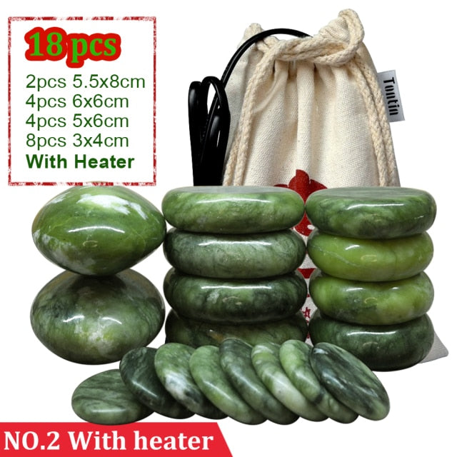 Jade glaze hot stone massage lava stone spa