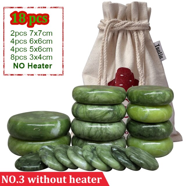 Jade glaze hot stone massage lava stone spa