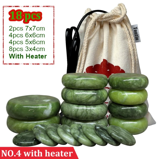 Jade glaze hot stone massage lava stone spa