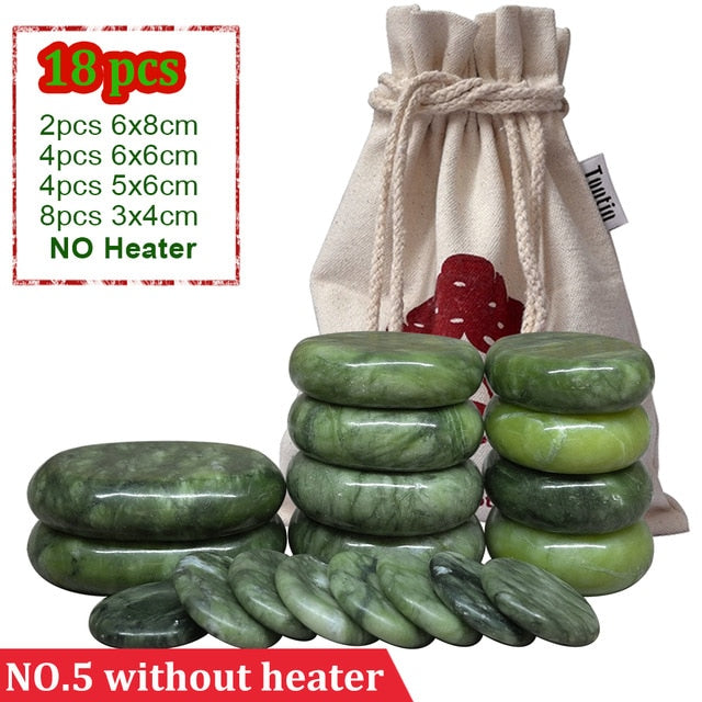 Jade glaze hot stone massage lava stone spa