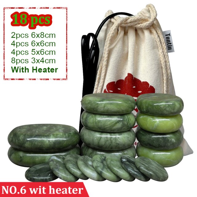 Jade glaze hot stone massage lava stone spa