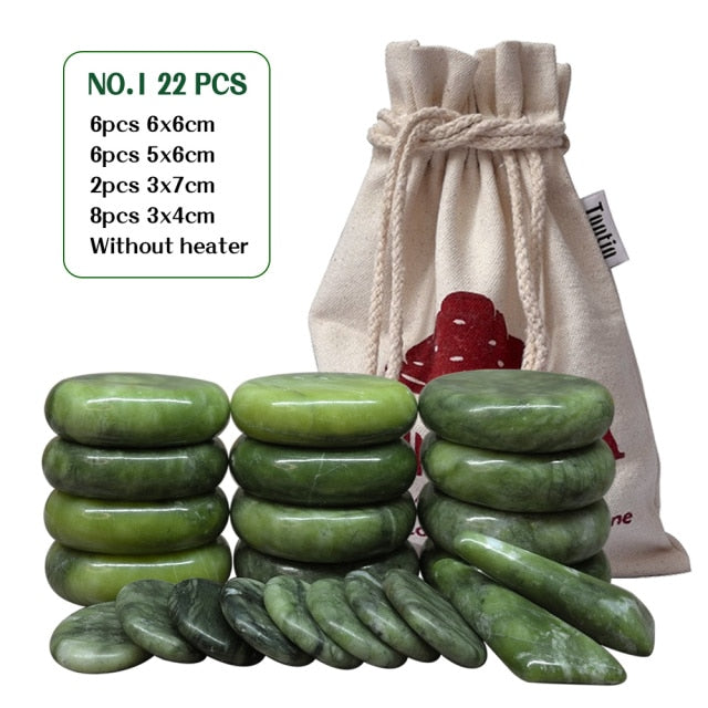 Jade glaze massager back massageador lava stone