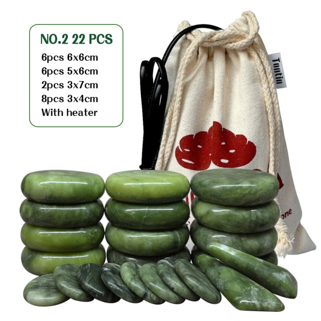 Jade glaze massager back massageador lava stone
