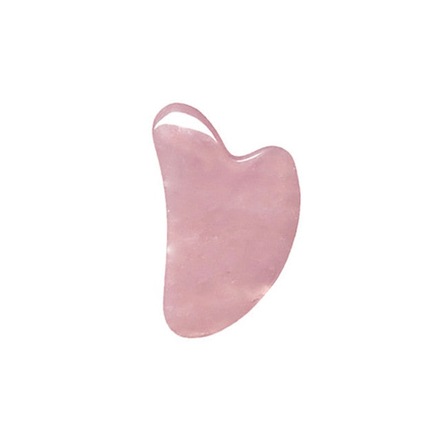 Rose Quartz Gouache Scraper Jade Roller