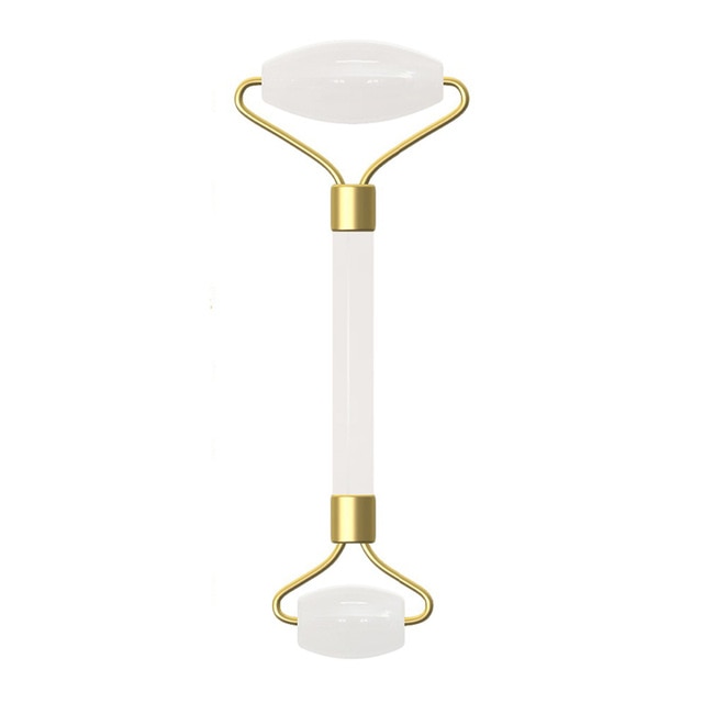 Rose Quartz Jade Roller Facial Massager Roller Real Stone