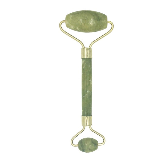 Rose Quartz Jade Roller Facial Massager Roller Real Stone