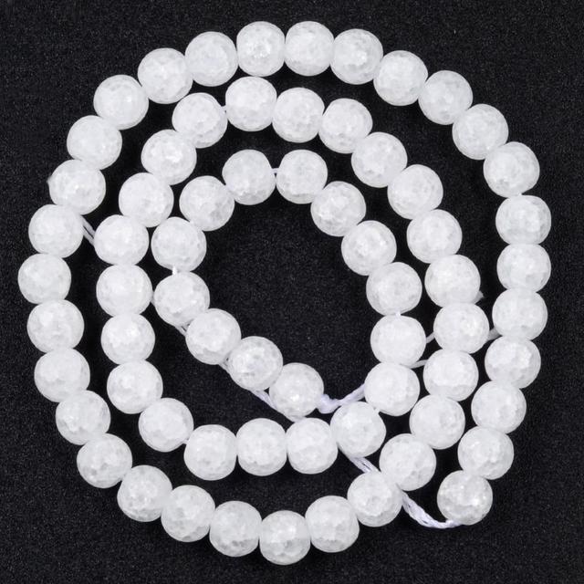 Natural Matte Frosted Stone Round Bead