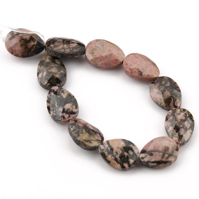 Natural Faceted Stone Beads Water Drop White Jades