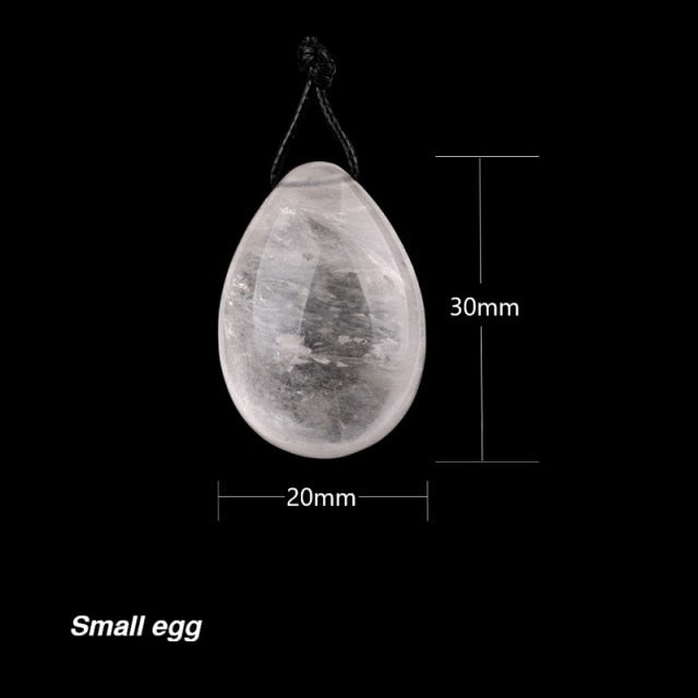 Natural White Crystal Yoni Egg Jade Kegel Egg