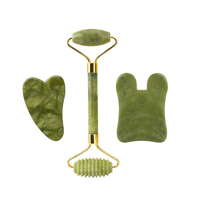 Gouache Scraper Zinc Alloy Face Roller Gua Sha Board