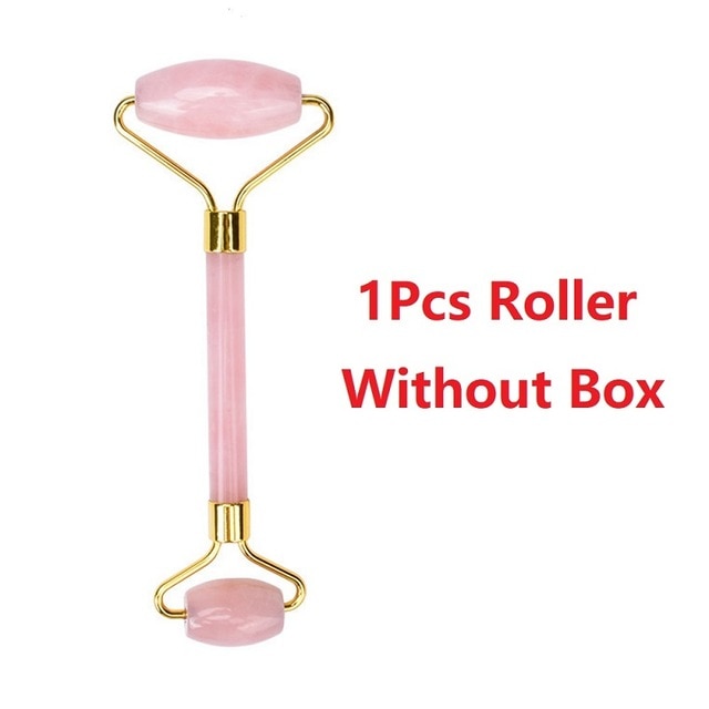 Natural Rose Quartz Roller Jade Facial Massage