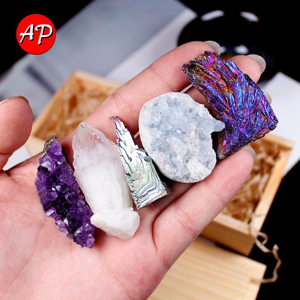 Natural Crystal Cluster Original Point Minerals Amethyst