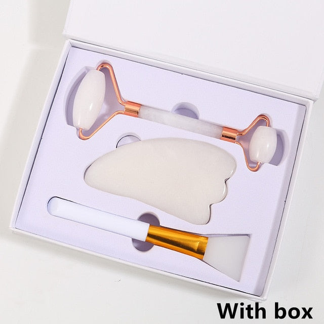 Jade Roller Natural Jade Face Massage Roller Slimming