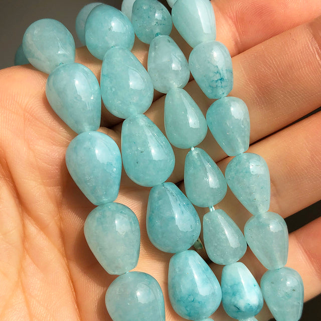 Natural Stone Water Drop Sunstone Chalcedony