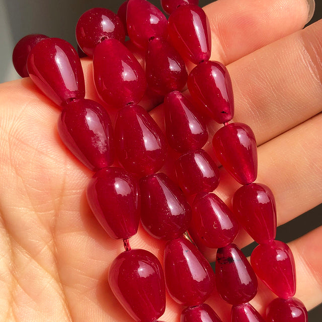 Natural Stone Water Drop Sunstone Chalcedony