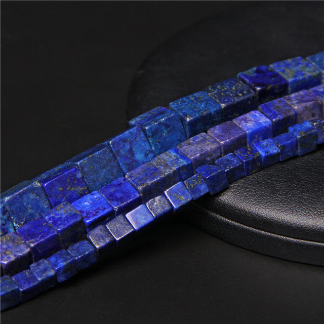 Natural Stone Square Jades Crystal Spacer Beads